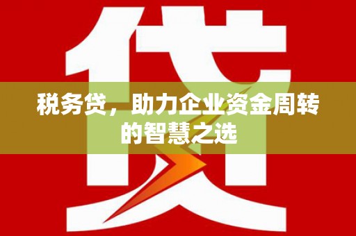 山城税务贷，助力企业资金周转的智慧之选