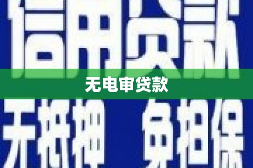 山城无电审贷款