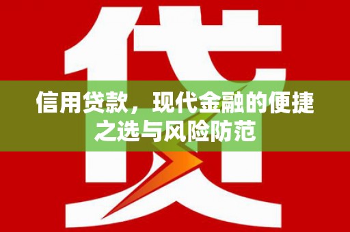 山城信用贷款，现代金融的便捷之选与风险防范