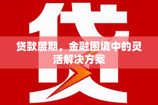 山城贷款展期，金融困境中的灵活解决方案