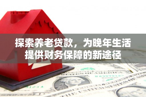 山城探索养老贷款，为晚年生活提供财务保障的新途径