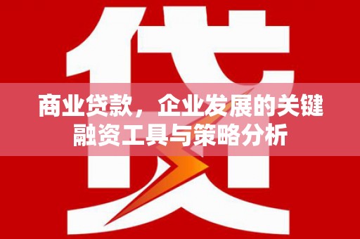 山城商业贷款，企业发展的关键融资工具与策略分析