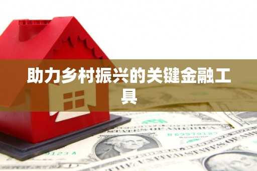 山城助力乡村振兴的关键金融工具