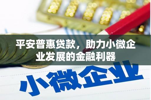 山城平安普惠贷款，助力小微企业发展的金融利器