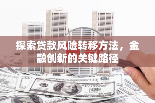 山城探索贷款风险转移方法，金融创新的关键路径