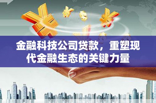 山城金融科技公司贷款，重塑现代金融生态的关键力量