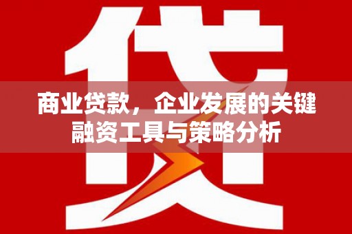 山城商业贷款，企业发展的关键融资工具与策略分析