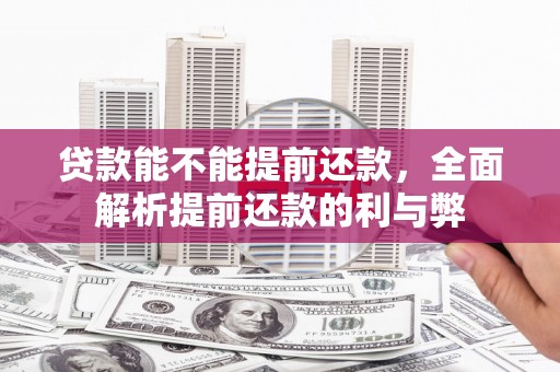山城贷款能不能提前还款，全面解析提前还款的利与弊