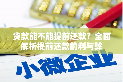 山城贷款能不能提前还款？全面解析提前还款的利与弊
