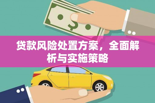 山城贷款风险处置方案，全面解析与实施策略