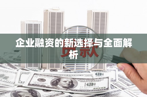 山城企业融资的新选择与全面解析